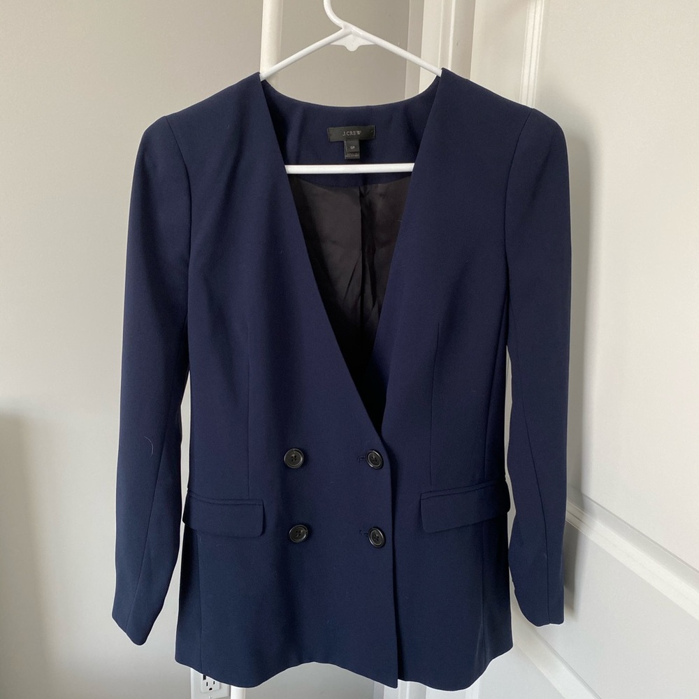 NWOT JCREW Navy Relaxed Blazer